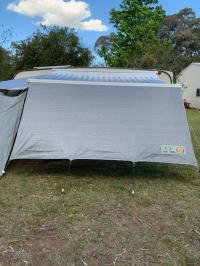 Photo by Catharina From NSW. Nov 2024 - Coast Sun Screen - 3350 x 1800mm - Pegs & Ropes Included - Suits 3.5m Box Awnings