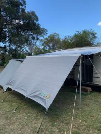 Photo by Catharina From NSW. Nov 2024 - Coast Sun Screen - 3350 x 1800mm - Pegs & Ropes Included - Suits 3.5m Box Awnings