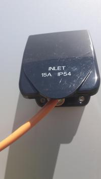 Photo by Shane. Nov 2024 - Transco PowerRun Caravan Power Inlet - 240V / 15A - IP54 - Black