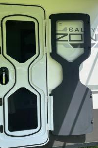 Photo by Don From QLD. Nov 2024 - Outer Glass Door Panel - Right-Hand Hinge / Viewed from Outside - Suits Dometic CaraD 600 Caravan Doors