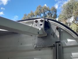 Photo by John From NSW. Nov 2024 - Awning Top Bracket - White - Suits Carefree Fiesta, Spirit FX & Simplicity Awnings
