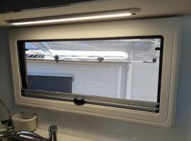 Photo by Elayne From NSW. Nov 2024 - MobiCool CHAL Alloy-Frame Window with Blind & Flyscreen - 900mm W x 450mm H