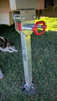 Photo by David From VIC. Dec 2024 - AL-KO Drop-Down Stabiliser Leg - Zinc / 840mm