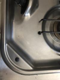 Photo by Kathleen From VIC. Dec 2024 - Pan Support Grommet - Black - 12 Pack - Suits Dometic PI8022 Cooktops & MO9722 Stove / Sink Combos