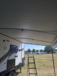 Photo by Irene. Jan 2025 - Aussie Traveller Curved Awning Roof Rafter Mini - 95mm Curve - White