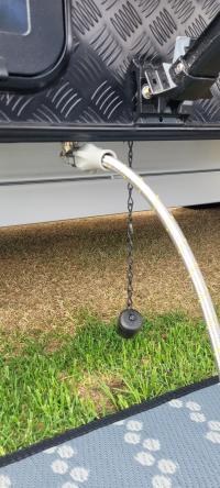 Photo by Paul From SA. Jan 2025 - Stainless Steel Gas Bayonet Hose - 3m - Male Bayonet x 3/8 inch Female SAE - Suits Sizzler, Weber Q & Ziegler BBQs