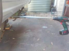 Photo by Robin From VIC. Jan 2025 - Slotted Winder Handle - 556mm / Zinc-Plated - Suits EasyLift Rear Stabiliser Legs
