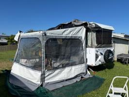 Photo by Lindsay From QLD. Jan 2025 - Fiamma Privacy Room 300 Base Kit - Medium / 2.25-2.5m Mounting Height - Suits 3m F45 Awnings