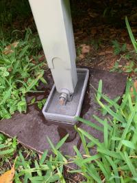 Photo by Kay From NSW. Jan 2025 - Aluminium Stabiliser Leg Foot - 150 x 75mm - Suits Manutec & AL-KO Swing-Down Legs