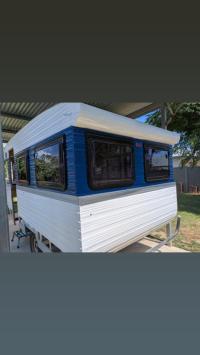 Photo by Lach N Graham From NSW. Jan 2025 - Aussie Traveller Single-Hopper Wind-Out Window - Black Frame - 565mm H x 762mm W