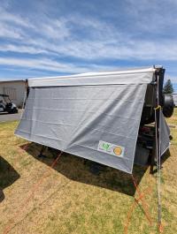 Photo by Glyn From SA. Jan 2025 - Coast V2 Sun Screen - 3415 x 1800mm - Pegs & Ropes Included - Suits 12ft Awnings