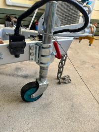 Photo by Margaret From NSW. Jan 2025 - AL-KO Premium Extra-Wide Jockey Wheel Clamp - 170 x 120mm / Zinc-Plated