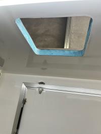 Photo by Brian F From NSW. Jan 2025 - OZvent Roof Hatch - White Lid / 355 x 355mm Cut-Out
