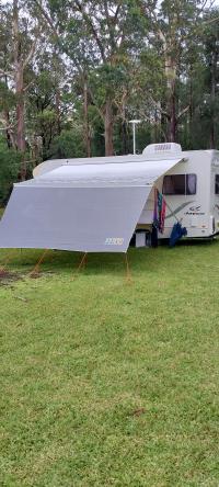 Photo by Brendan From NSW. Jan 2025 - Coast Sun Screen - 3850 x 1800mm - Pegs & Ropes Included - Suits 4m Box Awnings