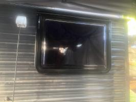 Photo by Peggy From WA. Feb 2025 - Aussie Traveller Single-Hopper Wind-Out Window - Black Frame - 565mm H x 762mm W