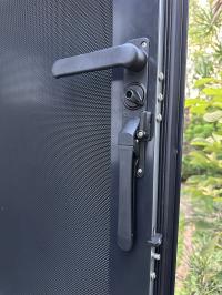 Photo by Jessica From QLD. Feb 2025 - Door Lock with Barrel & Keys - Right-Hand Hinge, Viewed from Outside - Suits Milenco Columbia Doors