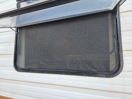 Photo by Geoff From QLD. Feb 2025 - Round Bottom Corner Midge Screens, Suit 450h x 914w Window