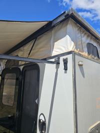 Photo by Angela From WA. Feb 2025 - Top Bracket Kit - Black - Suits Lippert Solera Classic Manual Awnings