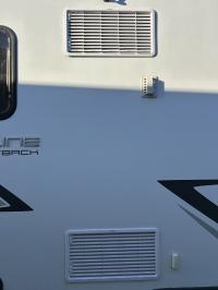 Photo by John From NSW. Mar 2025 - Dometic Large Fridge Wall Vent - White - 490 x 249mm Cut-Out - Suits Fridges Over 100L