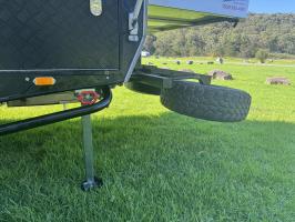 Photo by Elly From NSW. Mar 2025 - AL-KO Drop-Down Stabiliser Leg - Zinc / 740mm
