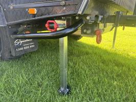 Photo by Elly From NSW. Mar 2025 - AL-KO Drop-Down Stabiliser Leg - Zinc / 740mm