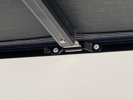 Photo by John From VIC. Mar 2025 - Metal Roof Rail Bracket - Black - 75mm Hole Centres