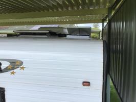 Photo by Michael From NSW. Mar 2025 - OZvent 12V Roof Hatch - White Lid / 355 x 355mm Cut-Out