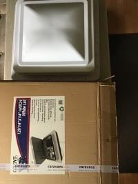 Photo by Michael From NSW. Mar 2025 - OZvent 12V Roof Hatch - White Lid / 355 x 355mm Cut-Out
