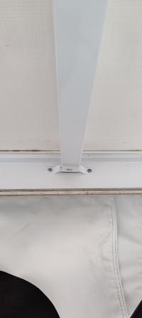 Photo by Ross From ACT. Mar 2025 - Supex Slightly Curved Awning Roof Rafter - 25-35mm Curve / 1.5-2.5m Extension - White