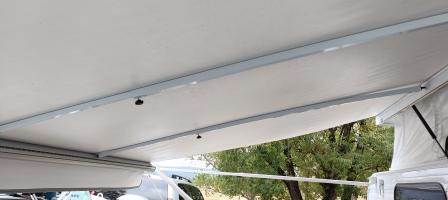 Photo by Ross From ACT. Mar 2025 - Supex Slightly Curved Awning Roof Rafter - 25-35mm Curve / 1.5-2.5m Extension - White
