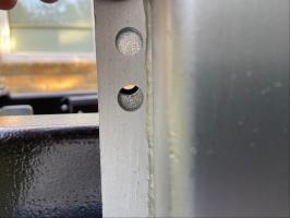 Photo by Mark From VIC. The lowest hole is too low for the 150mm drawbar, and the middle hole is too high.. Apr 2025 - Robot Trolley High-Lift Mounting Bracket - Standard - Suits 50 x 100-150mm Drawbars