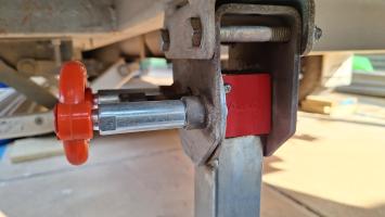 Photo by Paul From VIC. Apr 2025 - Pull Pin Assembly - Suits AL-KO Drop-Down Legs