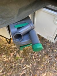 Photo by Len From SA. Apr 2025 - Pour-Out Spout - Grey - Suits Thetford C400 Cassette Toilets