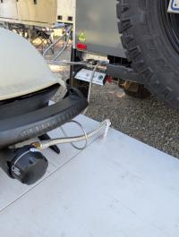 Photo by Michael From VIC. Apr 2025 - Stainless Steel Gas Bayonet Hose - 3m - Male Bayonet x 3/8 inch Female SAE - Suits Sizzler, Weber Q & Ziegler BBQs