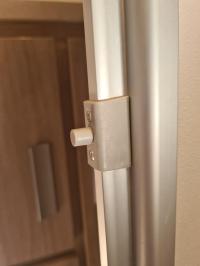 Photo by Joshua From WA. Apr 2025 - Shower Door Pivot Catch - Grey / 9mm - Suits Jayco Showers