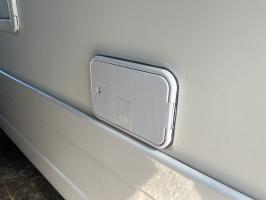 Photo by Derek From NSW. Apr 2025 - Replacement Door Kit - White / 210 x 135mm / Lock & Key - Suits Jayco Triple Water Fillers