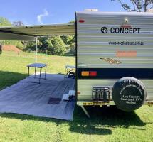 Apr 2025 - Camec Outdoor Mesh Floor Mat - 6 x 2.5m - Light Grey