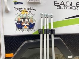 Photo by Mark From VIC. May 2025 - Threaded Spigot & Wingnut - 22mm OD / 40mm Projection - Suits Tent Poles with 21mm ID