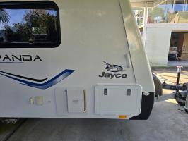 Photo by Jay From NSW. 4. New hatch installed.. May 2025 - Coast RV Access Door 3 - White / 355 x 521mm Cut-Out