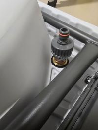 Photo by Kim From NSW. I use a reducing bush and universal tap adaptor to allow a click fit to a 12mm water hose. Jun 2025 - Fold-Down Single Tap - Chrome-Plated Brass / 3/8 inch BSP / 39mm Folded Height