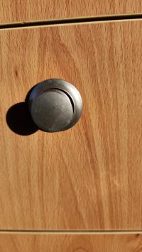 Photo by Imogen From QLD. Jun 2025 - Push Button - Nickel / 23mm - Suits Full-Size Push-Button Catches