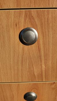Photo by Imogen From QLD. Jun 2025 - Push Button - Nickel / 23mm - Suits Full-Size Push-Button Catches