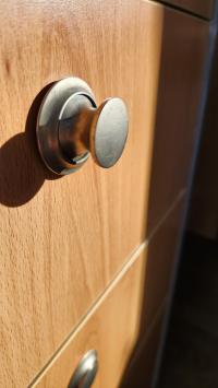 Photo by Imogen From QLD. Jun 2025 - Push Button - Nickel / 23mm - Suits Full-Size Push-Button Catches