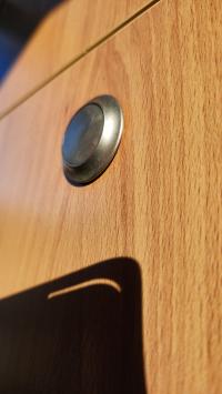 Photo by Imogen From QLD. Jun 2025 - Push Button - Nickel / 23mm - Suits Full-Size Push-Button Catches