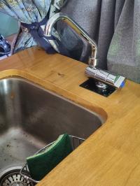 Photo by Joan From VIC. Jun 2025 - Fold-Down Single Tap - Chrome-Plated Brass / 3/8 inch BSP / 39mm Folded Height