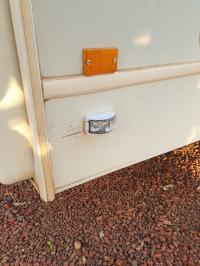 Photo by Adrian From SA. Jul 2025 - Narva LED Red / Amber Side Marker Lamp - White Base - 70 x 40mm