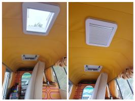 Photo by Scott From QLD. Jul 2025 - Sanjo Skylight with Blind & LED - 400 x 400mm Cut-Out