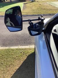 Photo by Volker From NSW. Fitted to a 2023 Skoda Karqo 4x4.. Jul 2025 - Milenco Grand Aero Platinum Towing Mirror Pair