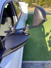 Photo by Volker From NSW. Fitted to a 2023 Skoda Karqo 4x4.. Jul 2025 - Milenco Grand Aero Platinum Towing Mirror Pair