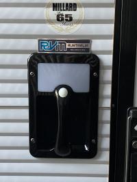 Photo by Leon From QLD. Jul 2025 - Camec 12V LED Grab Handle with Blue Night Light - Black / 127 x 140mm Mounting Holes